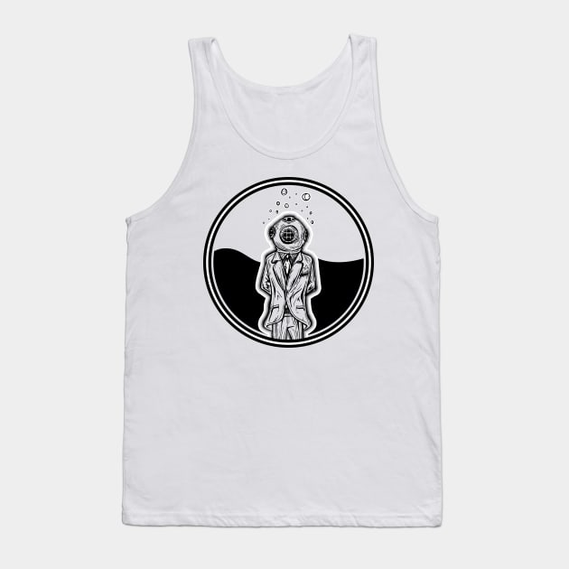 Scuba Man Tank Top by jondenby